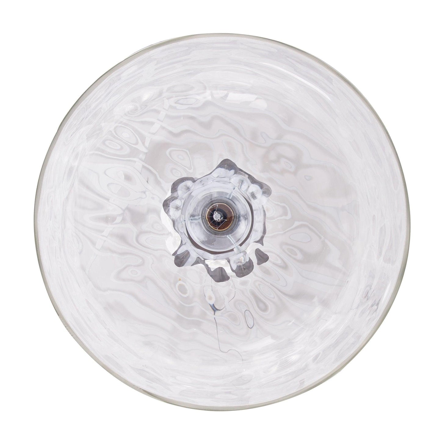 Kara Farmhouse 1-Light Textured Glass Nickel Island Pendant Light